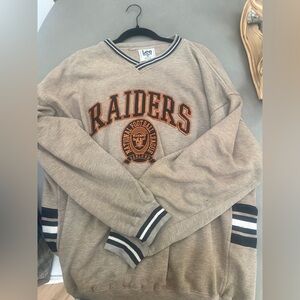 Lee Sport Tan Sweatshirt with Black and White Stripes